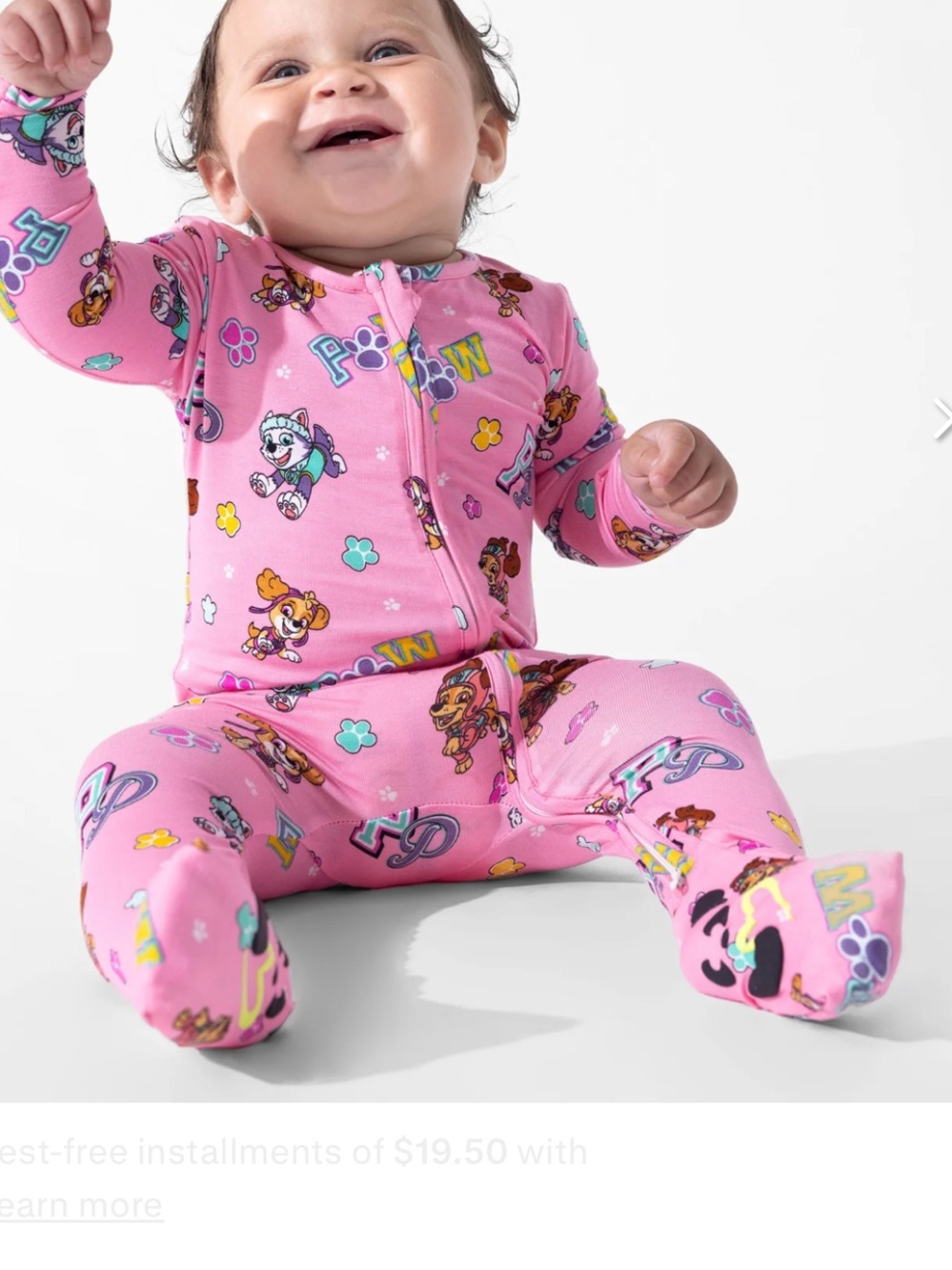 Baby girl onesie BUNDLE of 4 - Bellabu Bear zip onesies, size 3-6 month - Picture 5 of 10